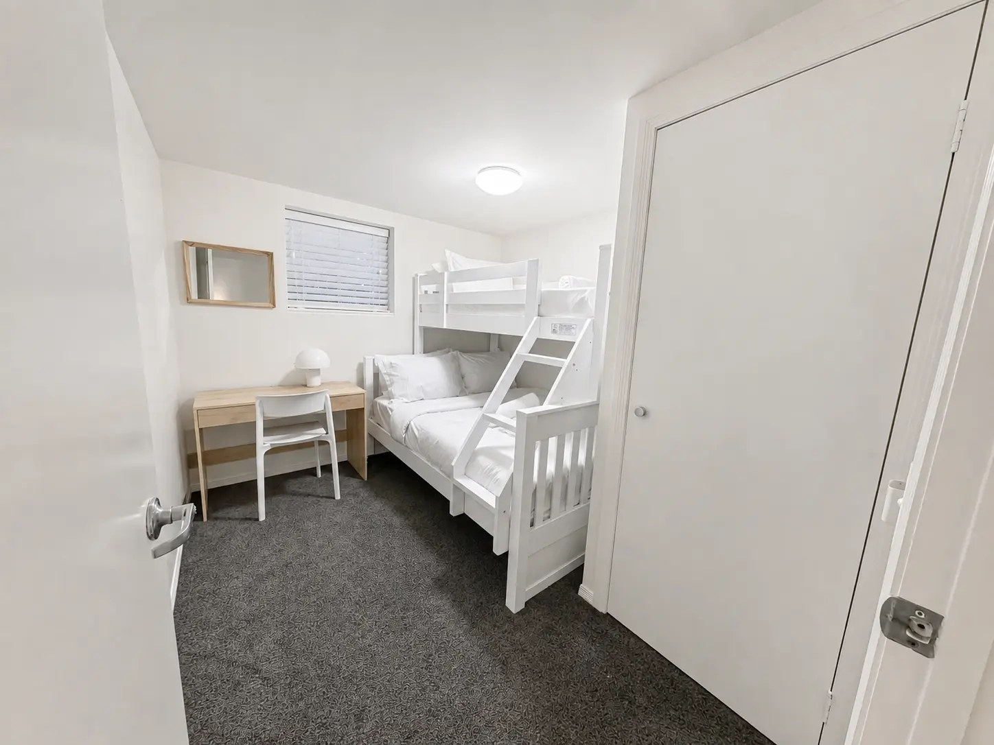 Second bedroom with bunk beds