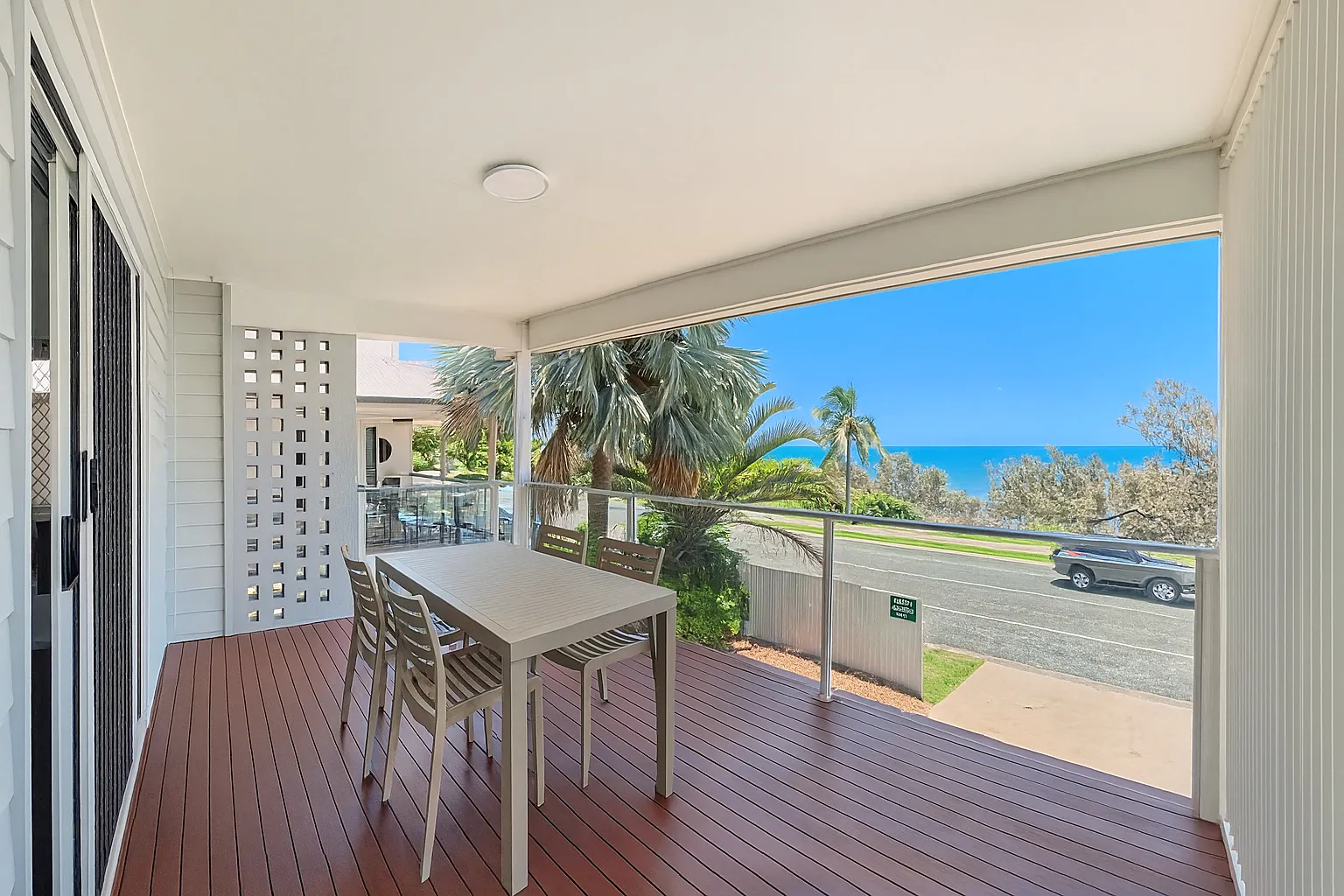 Yeppoon Unit 2 balcony and ocean view