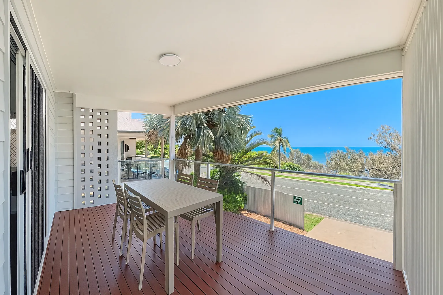 Yeppoon Unit 2 balcony with ocean view